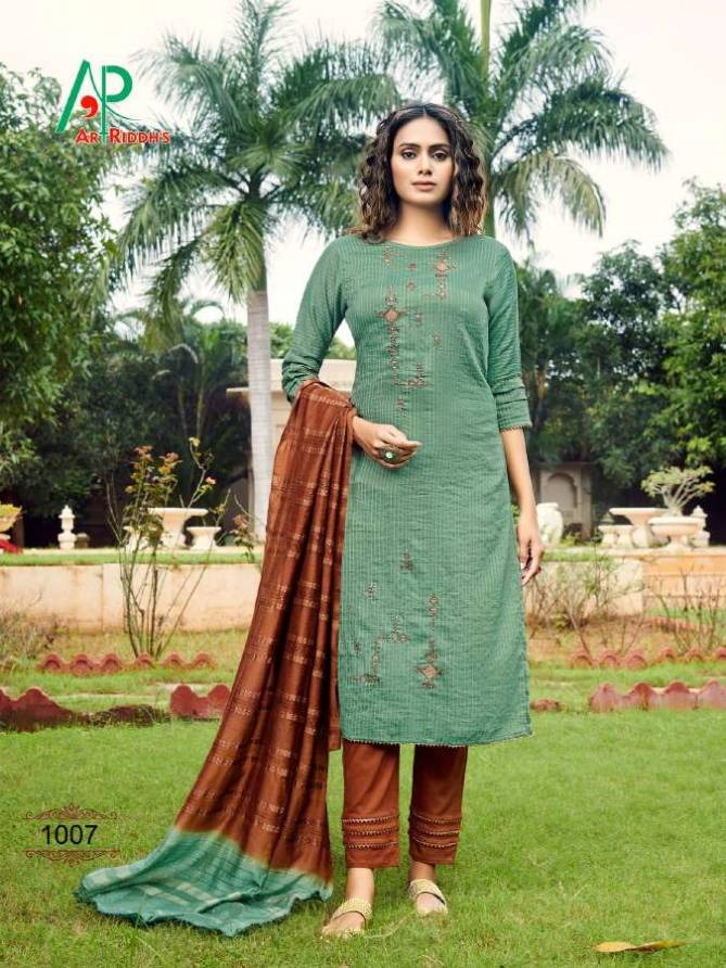 Art Riddhs Kalam Kari Heavy Festive Wear Cotton Viscose Designer Ready Made Collection